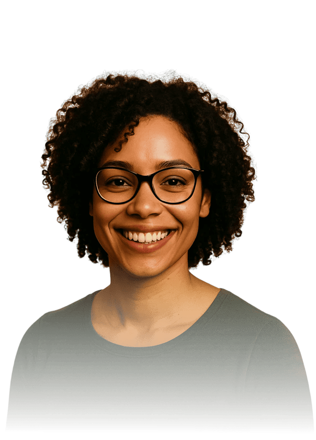 Profissional de saúde mental sorrindo